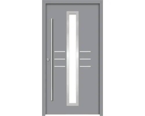 Splendoor Haustür HESTIA Aluminium 1000x2100 mm NCS S 6502-B (Grau) DIN Links (n
