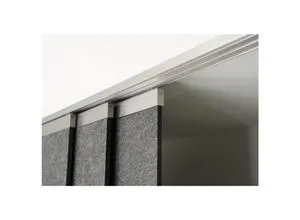 LAUTLOZ Raumteiler Paneel-Set lichtgrau 50x300x1cm - Zubehör für Möbel mit innovativen Akustikplatten, die Lärm reduzieren und gleichzeitig ein klares, modernes Design bieten.