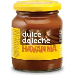 HAVANNA Milchkaramellcreme Dulce de Leche 250g - Brotaufstrich HAVANNA, 250g Glas mit köstlicher Dulce de Leche, ideal als süßer Aufstrich oder für Desserts wie Pudding und Tortenfüllungen.