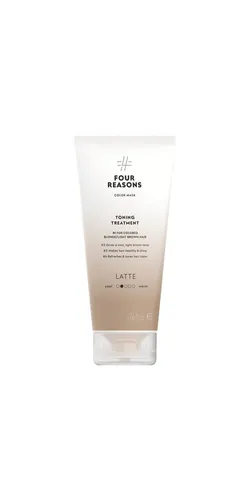 Four Reasons Color Mask Toning Treatment Latte 200ml - Haarkuren, revitalisierende Tönung für strahlende Haarfarben und intensive Pflege, ideal für coloriertes Haar.