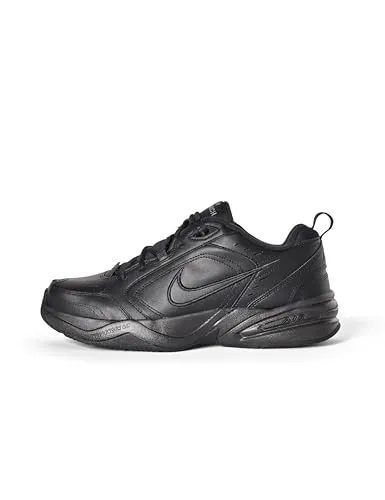 Nike Herren Men's Air Monarch IV Fitnessschuhe, Schwarz, 47 EU - Herren-Hallenschuhe mit strapazierfähigem Leder und leichter Nike Air-Dämpfung für optimalen Tragekomfort bei jedem Schritt.