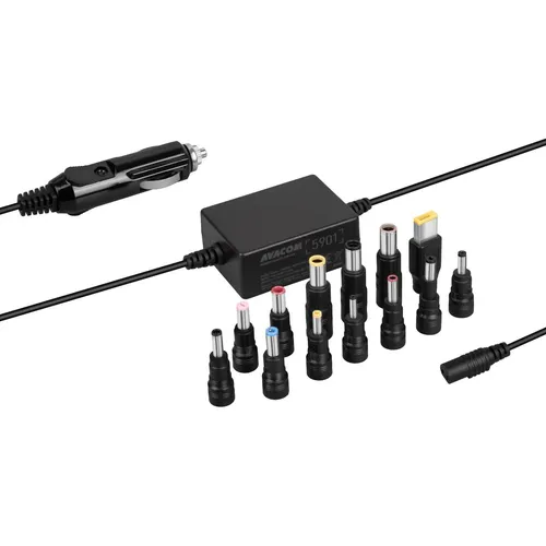 Avacom Autoladegerät - QuickTIP-CAR Adapter für Notebooks - Universal Autoladegerät für Notebooks, 65W Leistung, ideal für Reisen und unterwegs, mit Anschluss C für einfache Nutzung