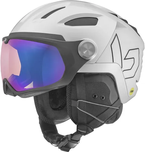 BOLLE V-RYFT MIPS Helm 2024 - white pearl shiny - S - Helm mit revolutionärer Belüftung, BOA Fit System für perfekten Sitz und integrierter MIPS-Technologie für maximale Sicherheit beim Skifahren.