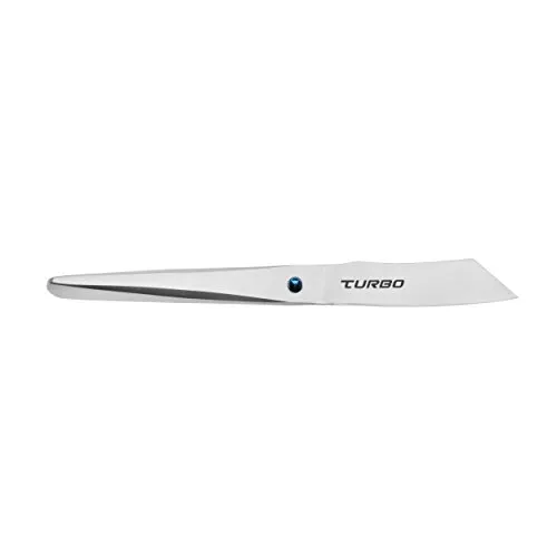 CHROMA Schälmesser Turbo Obstmesser S-42 - F.A. Porsche Design - Hochwertiges Küchenmesser aus ThyssenKrupp Turbo-Stahl, ideal für präzises Schälen. Pflegeleicht und ergonomisch, perfekt für den täglichen Einsatz in der Küche.