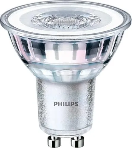 Philips Lighting LED-Strahler Classic GU10 4,6 W 10er Set - Set mit 10 dimmbaren LED-Strahlern GU10, warmweißes Licht (2700 K) und 355 lm Helligkeit. Ideal für eine energieeffiziente Innenbeleuchtung.