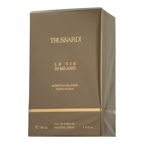 Trussardi Le Vie di Milano Aperitivo Milanese Porta Nuova EdP 100ml - Damendüfte mit orientalisch-blumigem Charakter, inspiriert von Mailänder Abenden und geselligen Aperitifs. Frische Zitrusnoten vereinen sich mit süßen Akkorden für einen eleganten Duft.