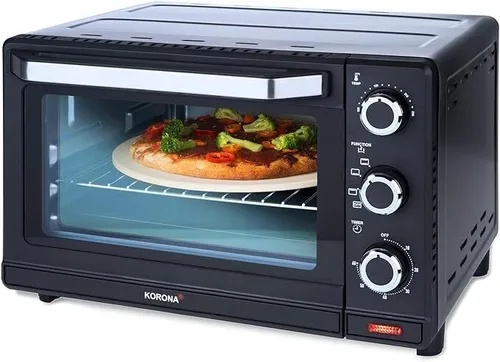 Korona 57158 Multifunktions-Toastofen - 24 Liter, kompakt und vielseitig für Backen, Grillen und Toasten mit Pizzastein und Umluft-Funktion