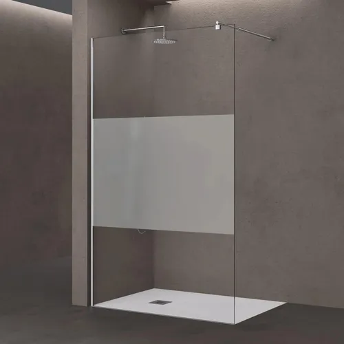 doporro Luxus Duschwand Bremen01MS – 120x200 cm, edles Design aus 8mm ESG-Sicherheitsglas - Hochwertige Duschabtrennung mit variablen Wandabstand von 80-120 cm. Leichte Montage und ansprechendes Design, ideal für jedes Badezimmer. Genießen Sie eine stilvolle und sichere Lösung für Ihre Dusche.