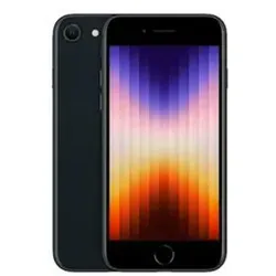 Apple iPhone SE 64GB Schwarz - Handys ohne Vertrag, sturz- und spritzwassergeschützt mit A15 Bionic Chip für blitzschnelle Leistung und beeindruckende Fotografie bei jedem Licht.