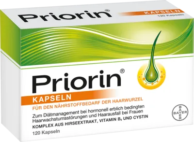 Priorin Neu Kapseln 120 St - Haarwuchs Behandlung, unterstützt das Haarwachstum und stärkt die Haarstruktur