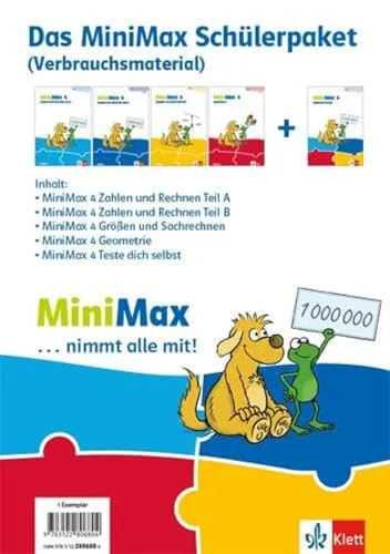 MiniMax 4: Lernpaket mit 5 Heften für Klasse 4 - Mathematik Schulbücher - Fördert spielerisch das Rechnen und Verstehen von Mathematik mit praxisnahen Übungen und Selbsttests.