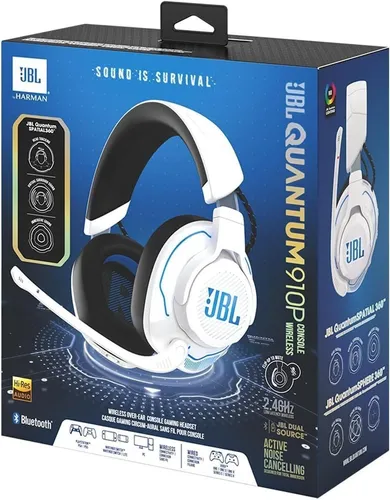 JBL Quantum 910P - Over-Ear Gaming Kopfhörer mit Head-Tracking und 39 Stunden Akkulaufzeit, ideal für episches Gaming auf PlayStation und mehr