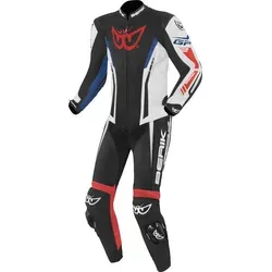 Berik Monza 1-Teiler Motorrad Lederkombi, Größe 56 - Hochwertige Motorrad Lederkombi aus vollnarbigem Rindsleder, mit elastischen Stretch-Einsätzen für optimale Bewegungsfreiheit und Komfort. Ideal für anspruchsvolle Fahrer.