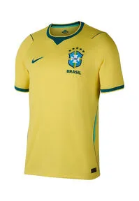 Nike BRASILIEN HOME Teamtrikot Herren in canary-light menta-geode teal, Größe M - Hochwertiges Teamtrikot der brasilianischen Nationalmannschaft, ausgestattet mit atmungsaktiver Dri-FIT-Technologie für optimalen Tragekomfort; ideal für Sport und Freizeit.