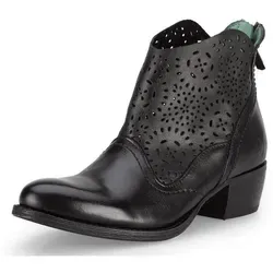 Felmini Wide Fit Stiefelette Leder Cowboy Stiefelette schwarz 37 EU