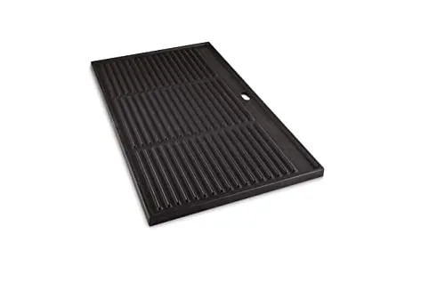 GRILLROSTPROFI Gusseisen-Grillplatte (Wendeplatte) 44,4 x 26 cm - Grillplatte für Weber Spirit E210 ab 2013, emailliert und nachhaltig. Ideal zum Grillen von Burger, Fisch und Gemüse, mit gleichmäßiger Wärmeverteilung für perfektes Branding!