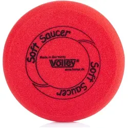 VOLLEY Schaumstoff Wurfscheibe ELE'Soft Saucer unbeschichtet, 25 cm, Rot