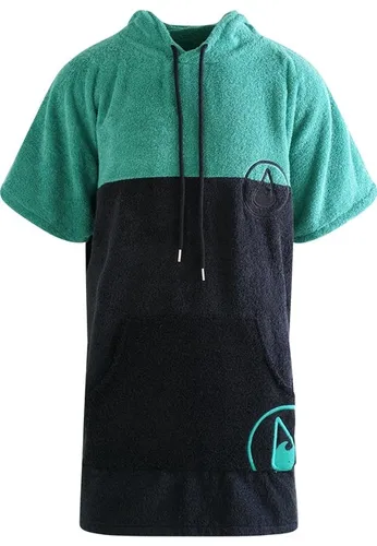WAVE HAWAII Poncho Aveiro - 100% Baumwolle Umkleidehilfe für Strand und Surfen - Bademäntel für Damen, kuscheliger Poncho aus 100% Baumwolle, ideal zum Umziehen und Warmhalten nach dem Schwimmen oder Surfen, mit praktischer Kapuze und großer Fronttasche.