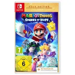 Mario & Rabbids 2 Switch GOLD CIAB - Nintendo Switch-Spiel mit strategischem Gameplay, inklusive Season Pass für zukünftige DLCs und exklusiven Waffenskins – erlebe galaktische Abenteuer mit Mario und Freunden!