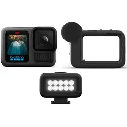 GoPro HERO13 Black Creator Edition - All-in-One Action-Cam Set, 5,3K-Videos, HyperSmooth 6.0 Stabilisierung und Volta Batteriegriff für kreative Videoproduktionen