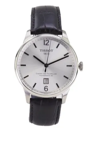 Tissot Automatikuhr in Silber – Elegante Herrenuhr - Elegante Tissot Automatikuhr für Herren mit kratzfestem Saphirglas und hochwertigem Edelstahlgehäuse. Ideal für den stilbewussten Mann und perfekt für jeden Anlass.