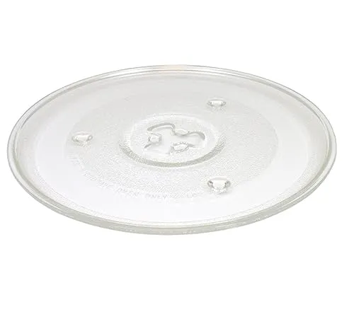 Mikrowellenteller 27 cm – Hitzebeständiger Glasteller für Mikrowellen - Drehteller mit Ø 27 cm, passend für viele Mikrowellen. Robustes, hitzebeständiges Glas garantiert Langlebigkeit. Ideal für den täglichen Einsatz und spülmaschinenfest.