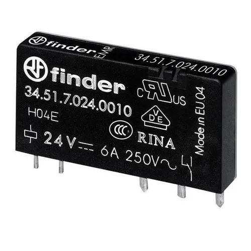 Finder Relais 34.51.7.012.4310 - Schaltrelais 20 Stück - Hochwertiges Schaltrelais von Finder, 6A Nennstrom, ideal für vielseitige Anwendungen in der Elektrotechnik. Kompakt und zuverlässig für den professionellen Einsatz.