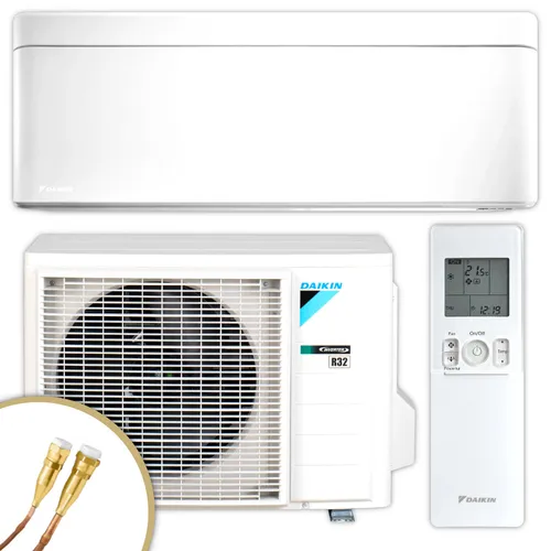 DAIKIN Split Klimaanlage Stylish C-Serie 3,4 kW - Effiziente Klimaanlage für Räume bis 40 m². Schneller Anschluss mit Quick Connect, geräuscharm und energieeffizient. Ideal für komfortable Temperaturen das ganze Jahr über.