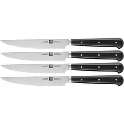 Zwilling Steakmesser 4er Set, Schwarz - Bestecksets mit edlem Design von Matteo Thun & Antonio Rodriguez, rostfreier Stahlklinge für hohe Langlebigkeit und perfekte Schneidleistung.