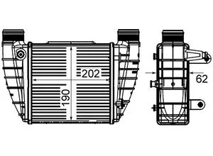 Mahle Ladeluftkühler BEHR CI 421 000S - Autoteile, optimiert die Leistung Ihres Fahrzeugs durch effiziente Kühlung der Ladeluft für mehr Leistung und Kraftstoffeffizienz.