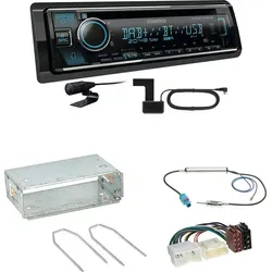 Kenwood KDC-BT760DAB Bluetooth Digitalradio Einbauset für Mercedes Citan W415 - Komplettes Einbauset für Mercedes Citan W415 mit Kenwood KDC-BT760DAB. Inklusive DAB-Antenne und allen benötigten Zubehörteilen für den unkomplizierten Einbau. Genießen Sie hochwertigen Klang und moderne Funktionen.