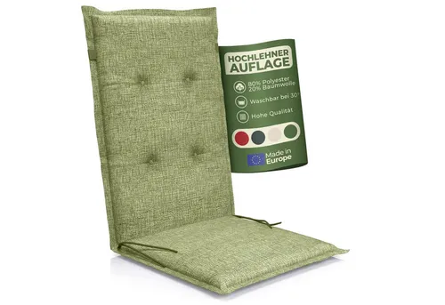 Petsation Hochlehnerauflage Florence – Hochlehner Auflage für Gartenstuhl - Die Florence Hochlehnerauflage bietet hohen Sitzkomfort und stilvolles Design für Gartenmöbel. Ideal für entspannte Stunden im Freien und pflegeleicht für den täglichen Einsatz.