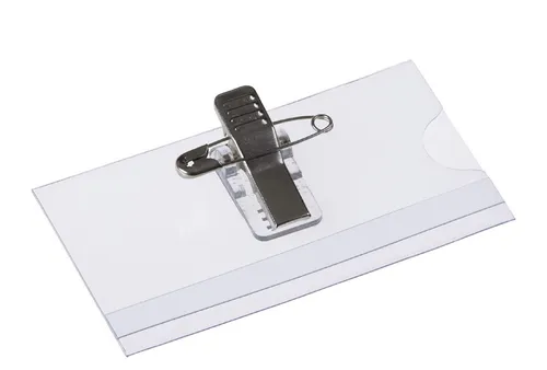 EUROPEL Namenschild mit Kombiklemme 60 x 90 mm 24 Stück