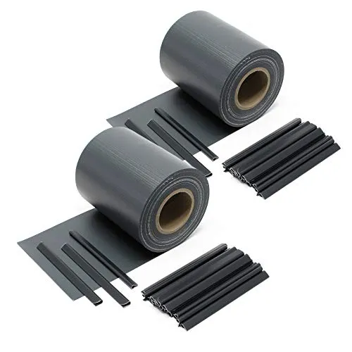 Wiltec Sichtschutz Streifen 70mx19cm Anthrazit - Gartensichtschutz aus robustem PVC (650g/m²) mit 40 Clips, ideal für effektiven Schutz vor neugierigen Blicken und eine moderne Optik im Außenbereich.