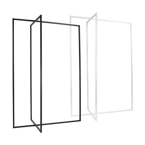 Natural Goods Berlin Kleiderständer KREUZ (Schwarz, 110 cm) - Stilvoller Kleiderständer aus Metall - Kleiderständer aus stabilem Metall, ideal für Schlafzimmer, Wohnzimmer & Büro. Minimalistisches Design trifft auf praktische Ästhetik und einfache Montage.