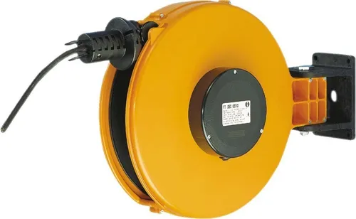 Schill Automatik-Kabelaufroller FT 350.0500 - ohne K - Steckdosen- & Schalterteile, robuster Automatik-Kabelaufroller ohne Kabel in leuchtendem Orange mit thermischem Schutz für zusätzliche Sicherheit.