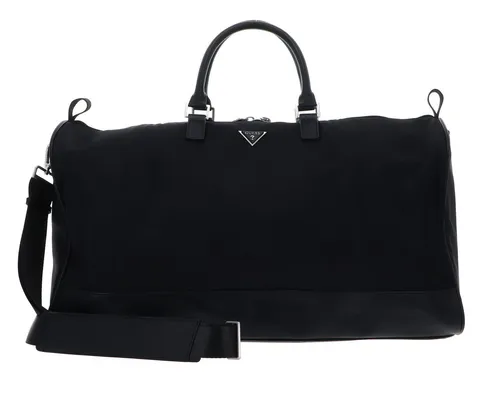 GUESS Milano Convertible Reisetasche Schwarz 424783 - Stylische Reisetasche für Herren in elegantem Schwarz, aus robustem Polyurethan gefertigt. Ideal für Reisen oder den Alltag, bietet genügend Platz und Komfort.