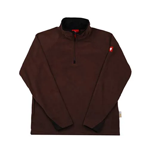 Engelbert Strauss Herren Fleecepullover Troyer dryplexx Micro, Farbe:Kastanie, Größe:L