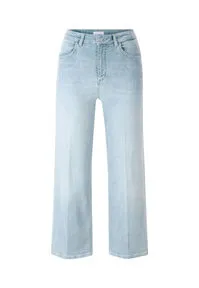 Damen Jeans CULOTTE LIGHT BLUE SATIN DENIM 32/32 - Moderne Culotte Jeans aus leichtem Satin-Denim für optimalen Tragekomfort und einen stylischen Look.