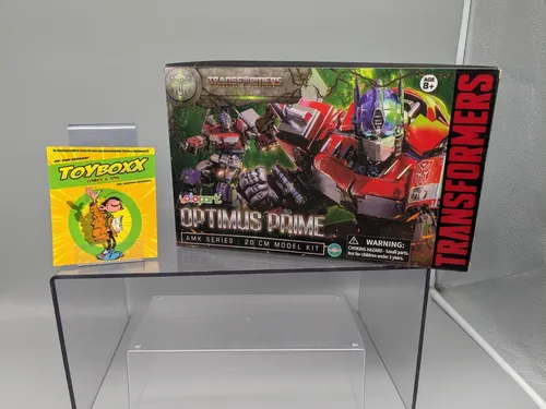 Transformers: Rise of the Beasts AMK Series Optimus Prime Modellkit - Spielfiguren: Hochwertiges Plastic Model Kit von Optimus Prime, 20 cm groß und voll beweglich - ideal für Sammler und Fans!
