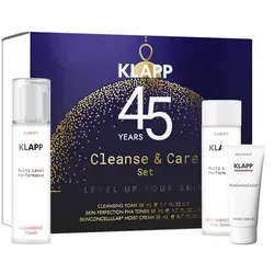 Klapp Cleanse & Care Set 2025 120 ml - Gesichtsreinigung: 3-in-1 Reinigungs- & Pflegeset für porentiefe Frische mit Anti-Pollution-Effekt und langanhaltender Feuchtigkeit.