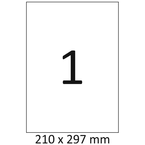 Selbstklebende Etiketten A4 210 x 297mm - 100 Blatt - Computer-Etiketten mit permanenter Klebkraft, ideal für Laser- und Inkjetdrucker. Nachhaltig und umweltschonend produziert, Made in Germany.