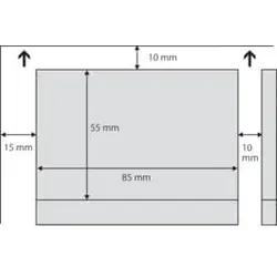 SIGEL Visitenkarte 3C hochweiß 100 Kart. beids LP850 Format 85x55mm 225g