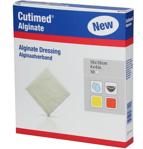 CUTIMED Alginate Alginatkompressen 10x10 cm 10 St PZN 01179082