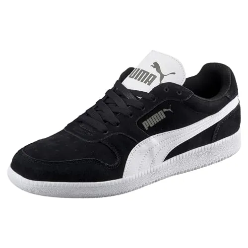 PUMA Unisex Icra Trainer SD Shoes, Black-White, 40 EU - Herren-Sneaker mit Obermaterial aus Veloursleder, gepolstertem Bund für hohen Komfort und Perforationen für optimale Atmungsaktivität.