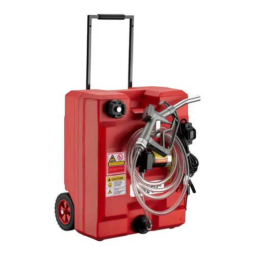 Wiltec 48l mobile Tankanlage 12V Pumpe Kraftstoffbehälter Diesel Benzin Kanister