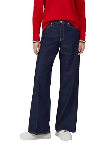 s.Oliver Weite Jeans SURI - High Rise Wide Leg - Die s.Oliver Weite Jeans SURI kombiniert klassischen Denim-Style mit einem modernen, weit geschnittenen Bein. Ideal für jeden Tag, bietet sie Komfort und Vielseitigkeit dank der praktischen 5-Pocket-Form.