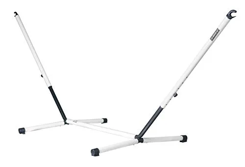La Siesta Hängemattengestell aus Metall - Hängemattengestell aus robustem Metall, ideal für entspannte Stunden im Garten, flexibel in der Größe von 115x110-130x320-365 cm.