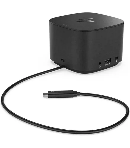 HP Inc. Thunderbolt Dock G2 - 3TR87AA, - Notebook-Dockingstation mit Combo-Kabel, bietet vielseitige Anschlussmöglichkeiten und schnelle Datenübertragung für effizientes Arbeiten.