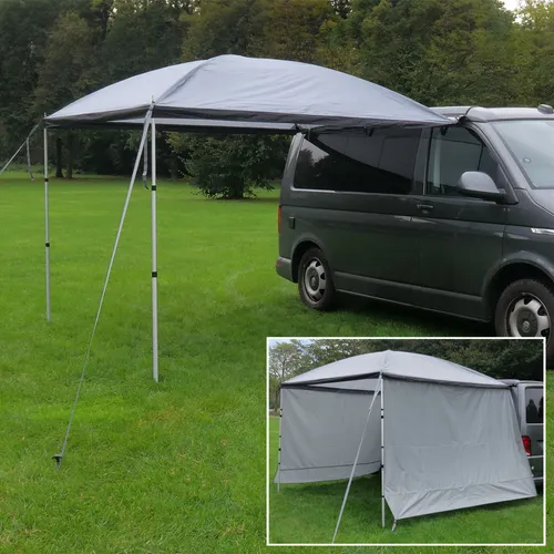 yourGEAR Sonnensegel - Sonnendach Bulli Multivan mit 2 Seitenwänden - Sonnensegel für Bulli Multivan, aus 100% Polyester mit UV-Schutz 50+, ideal für Camping und Outdoor-Aktivitäten, wasserdicht bis 5000 mm.